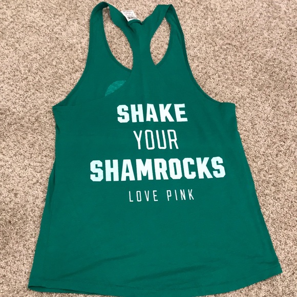 PINK VS Boston Redsocks shamrock racer back. - Picture 2 of 3